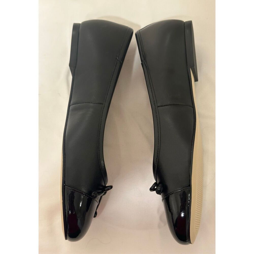 TALBOTS BLAIR CAP TOE NAPPA GENUINE LEATHER BALLET FLATS IN BLACK SIZE 7 new - Picture 12 of 16